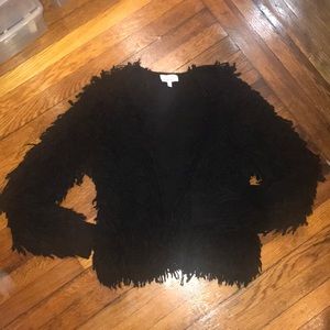 Black Frill Cardigan